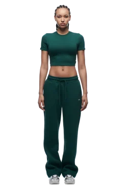 WMNS CROPPED T-SHIRT EVERGREEN