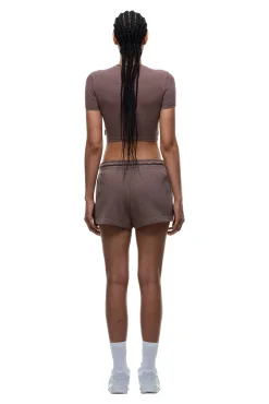 WMNS CROPPED T-SHIRT STONE BROWN
