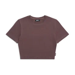 WMNS CROPPED T-SHIRT STONE BROWN
