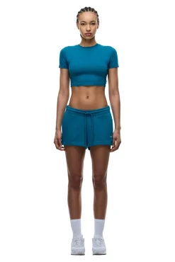 WMNS CROPPED T-SHIRT TEAL