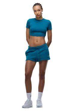 WMNS CROPPED T-SHIRT TEAL