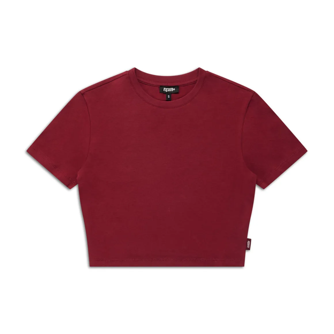 WMNS CROPPED T-SHIRT WINE RED