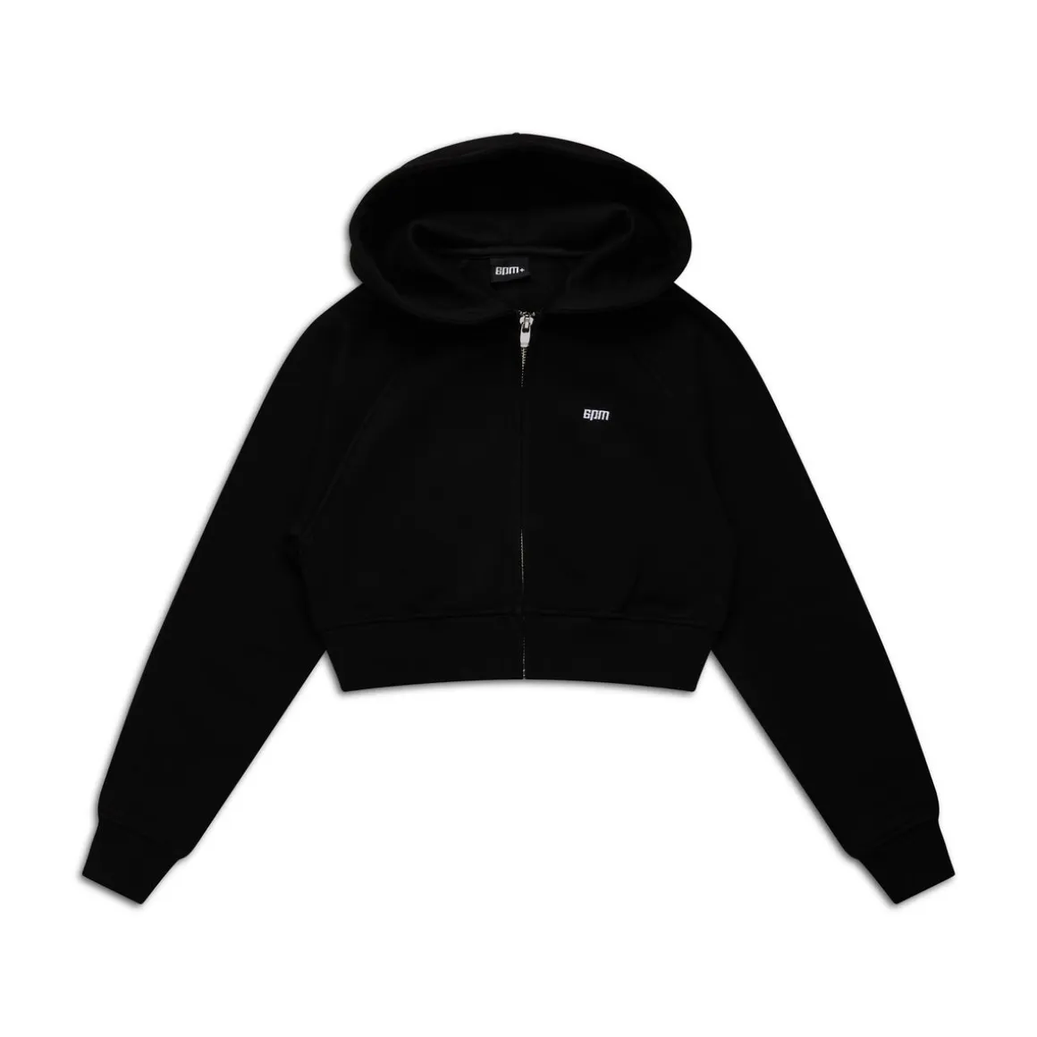 WMNS CROPPED ZIP HOODIE BLACK