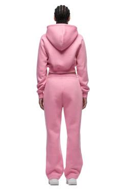 WMNS CROPPED ZIP HOODIE BUBBLEGLOW