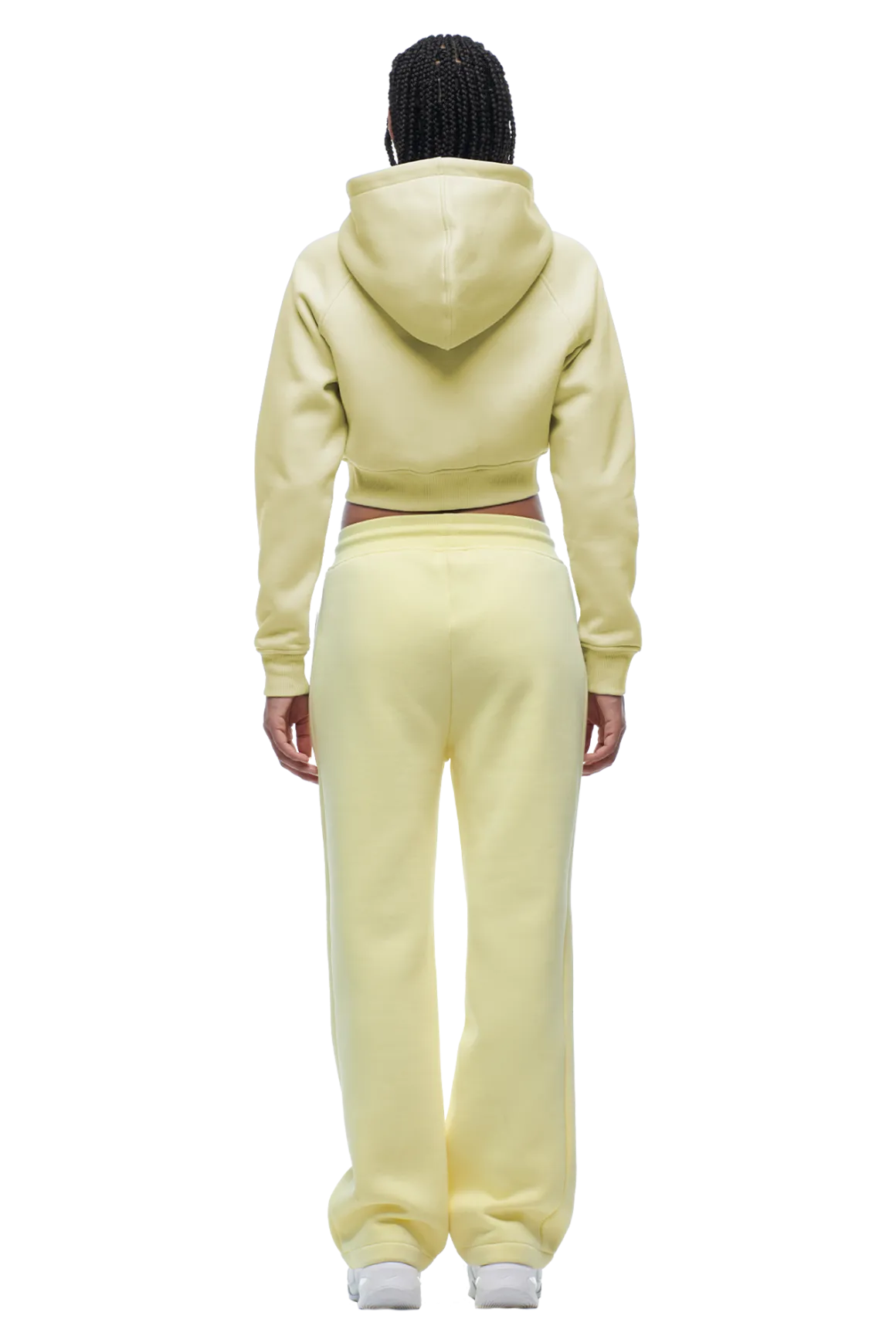 WMNS CROPPED ZIP HOODIE BUTTERCREAM