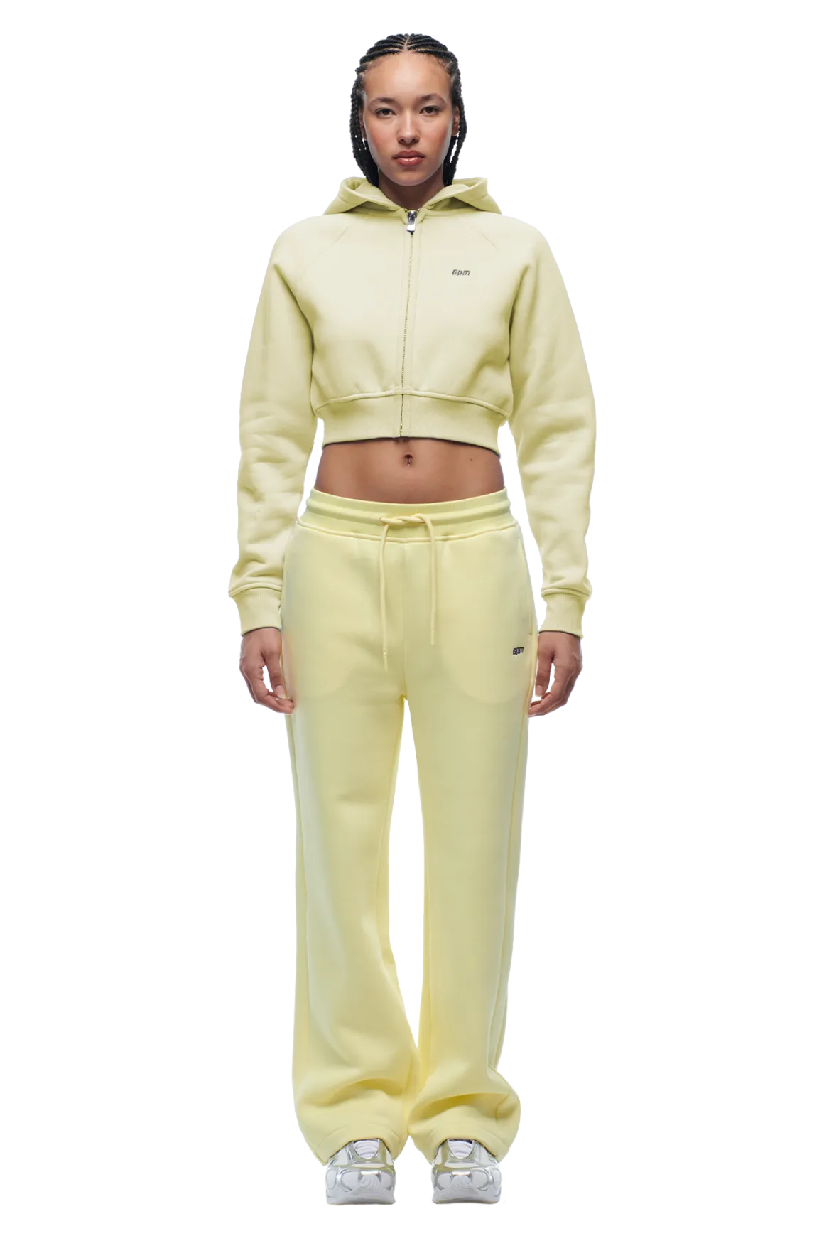 WMNS CROPPED ZIP HOODIE BUTTERCREAM