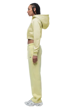 WMNS CROPPED ZIP HOODIE BUTTERCREAM