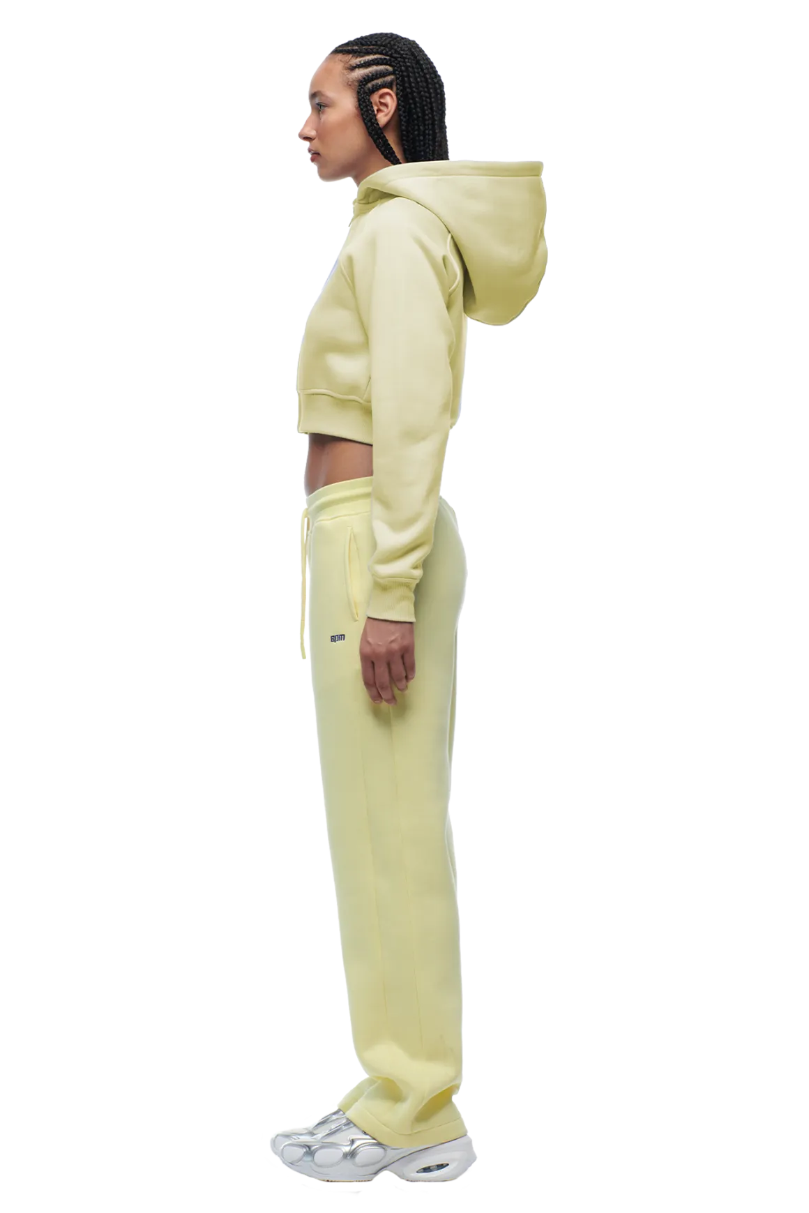 WMNS CROPPED ZIP HOODIE BUTTERCREAM