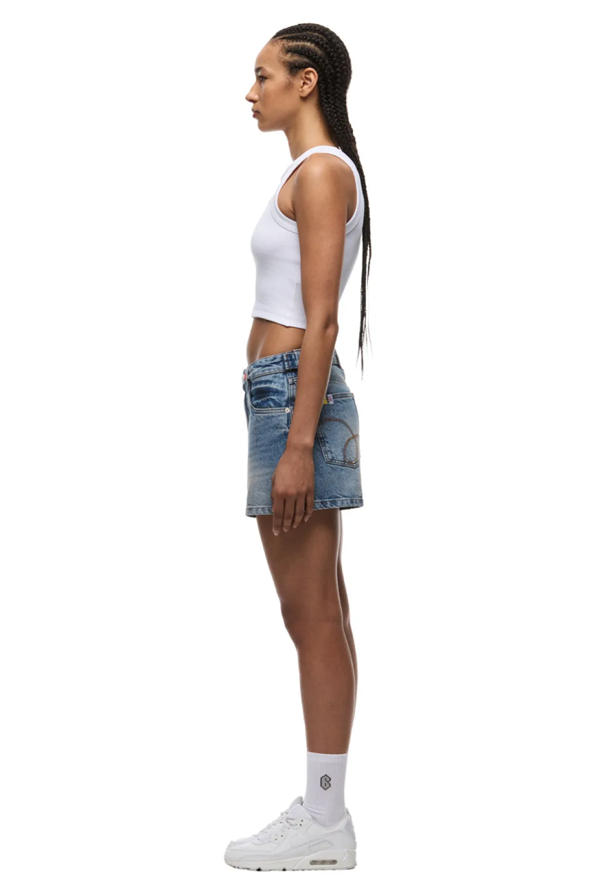 WMNS DENIM SHORTS MEDIUM BLUE DENIM
