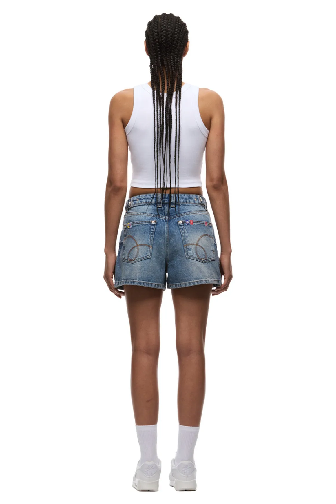WMNS DENIM SHORTS MEDIUM BLUE DENIM