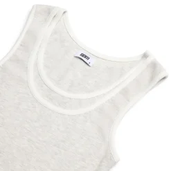 WMNS DOUBLE LAYER TANKTOP LIGHT GREY MELANGE