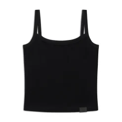 WMNS FITTED CROPPED TOP BLACK