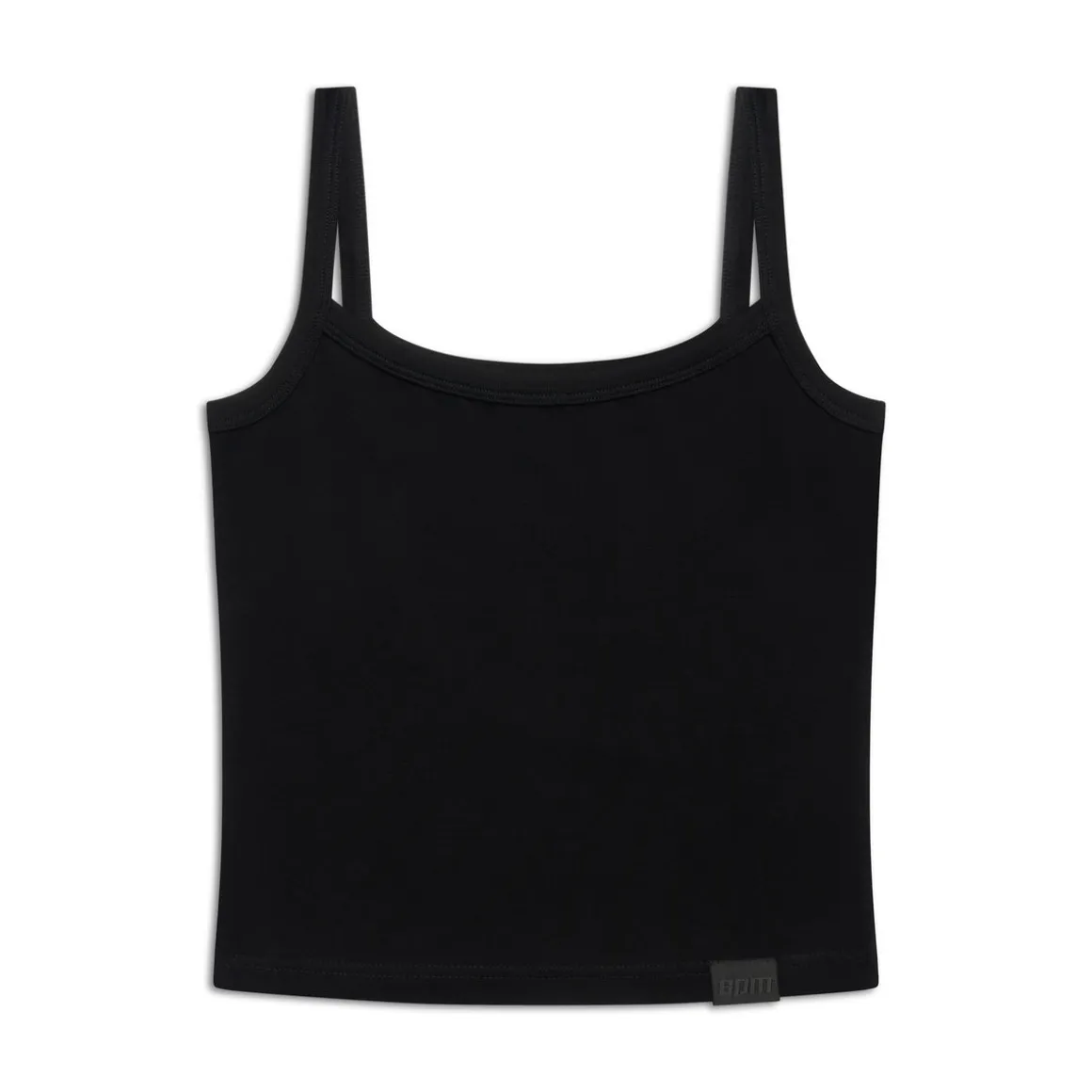 WMNS FITTED CROPPED TOP BLACK