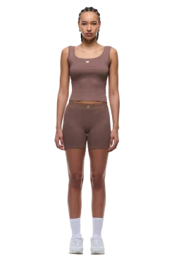 WMNS RIBBED TANKTOP SANDSTONE