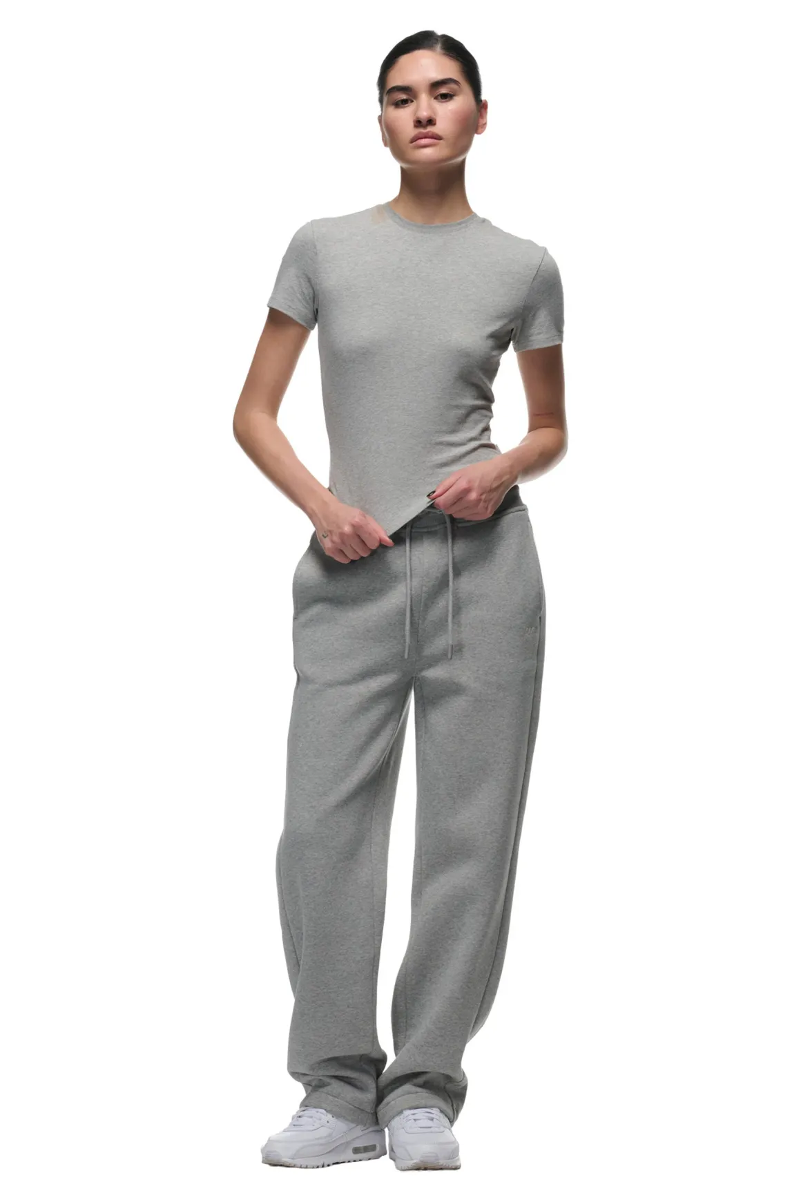 WMNS T-SHIRT GREY MELANGE