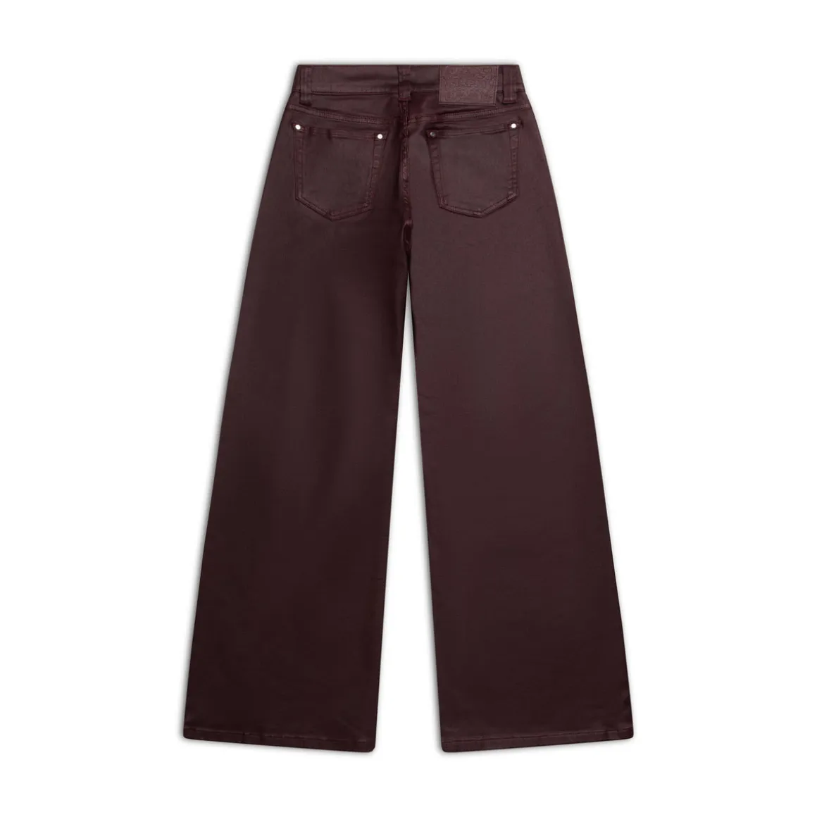 WMNS WIDE DENIM DARK BURGUNDY