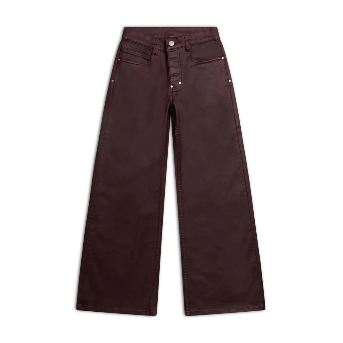 WMNS WIDE DENIM DARK BURGUNDY