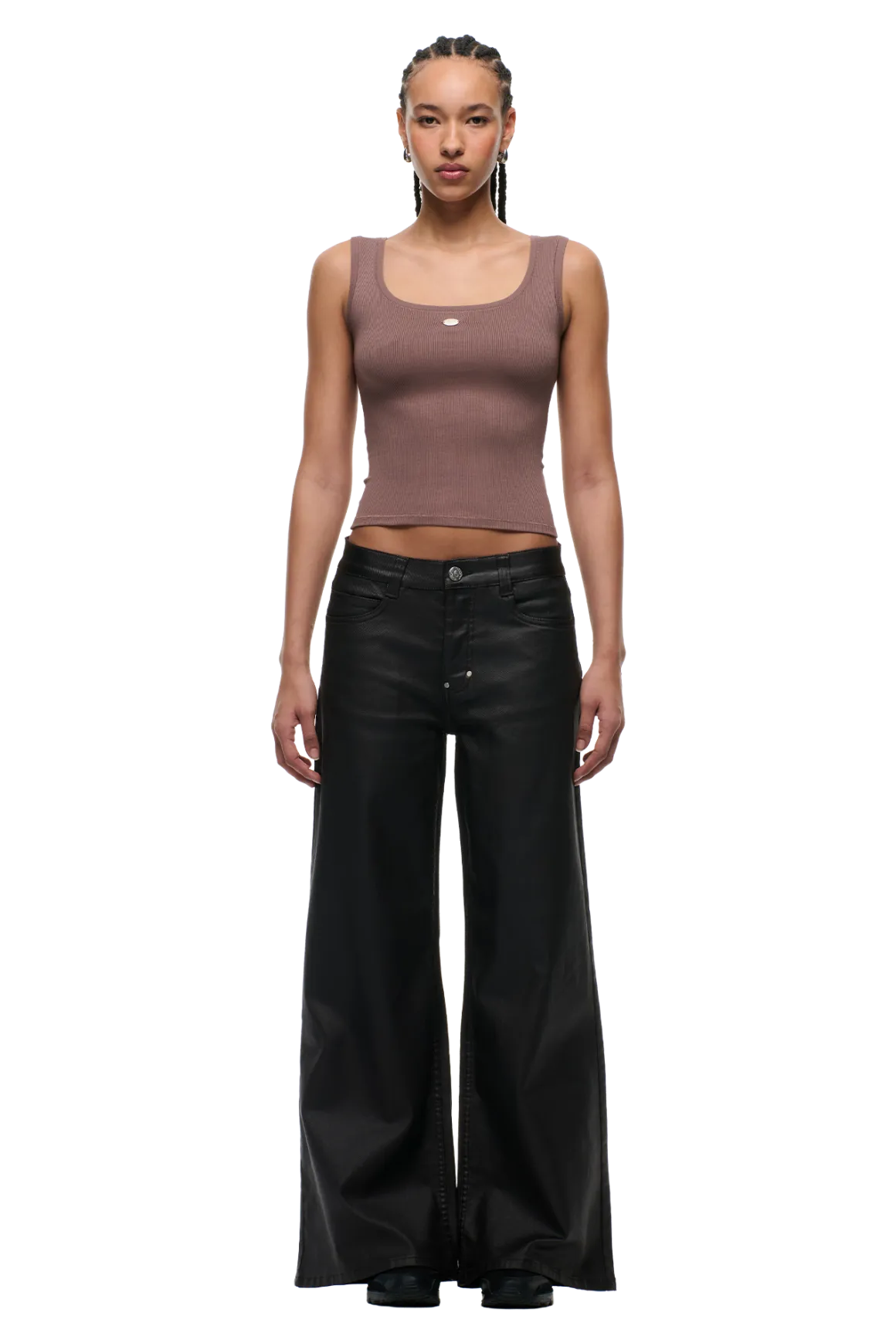 WMNS WIDE DENIM HASH BROWNIE