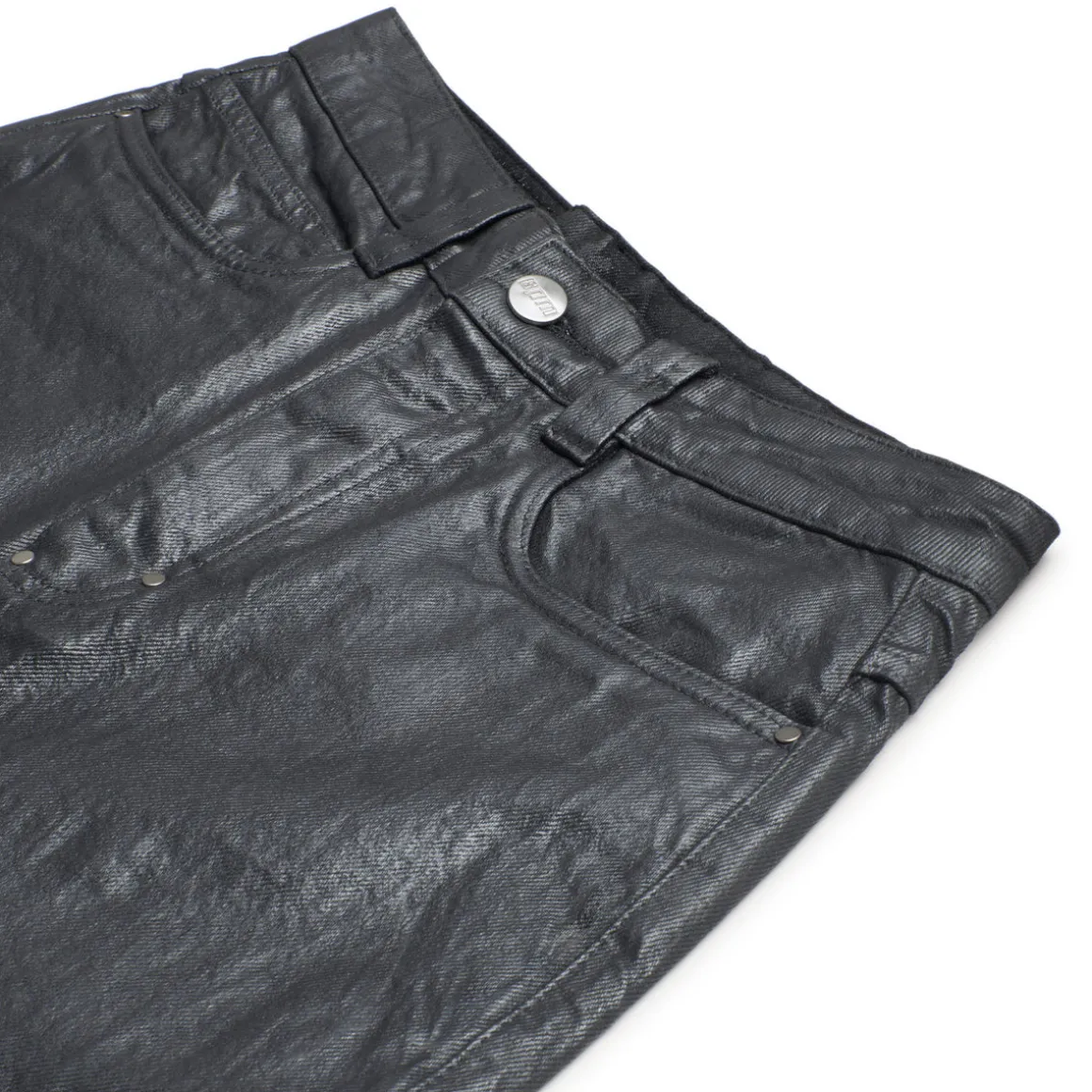 X-TRA WIDE COATED DENIM DARK CHROME