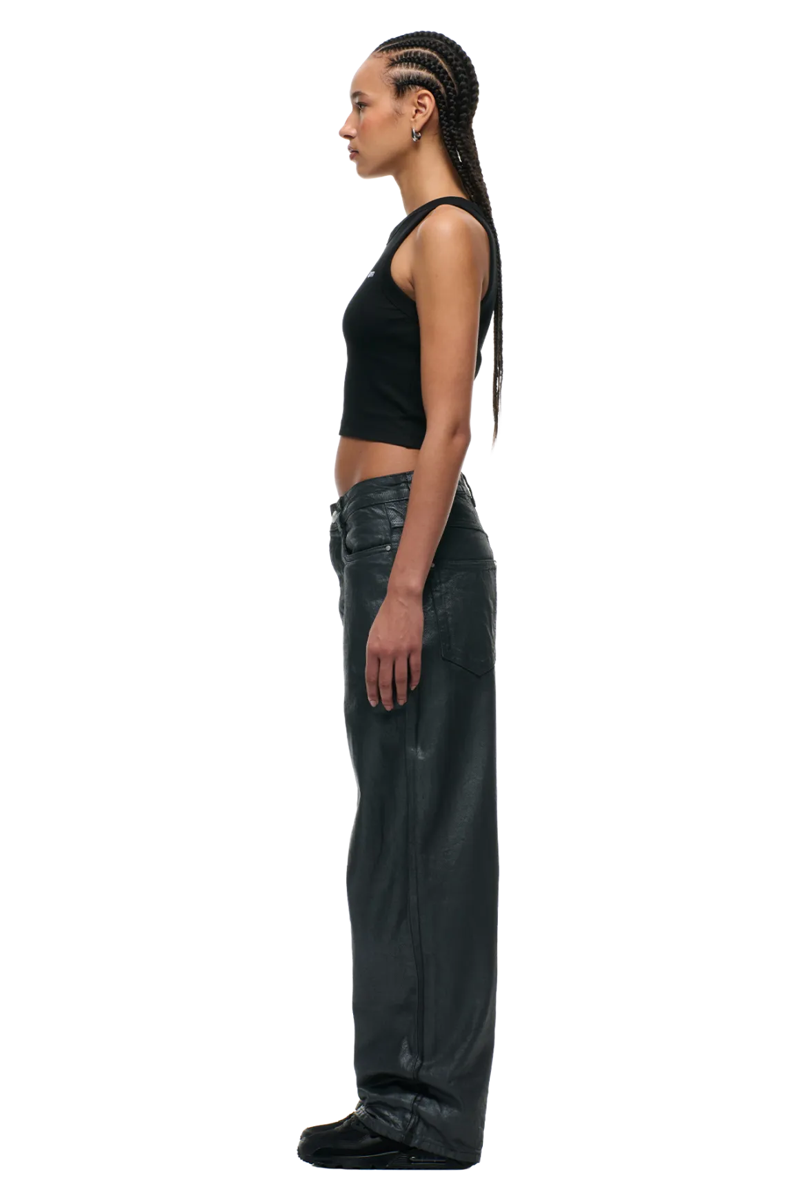 X-TRA WIDE COATED DENIM DARK CHROME