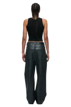 X-TRA WIDE COATED DENIM DARK CHROME