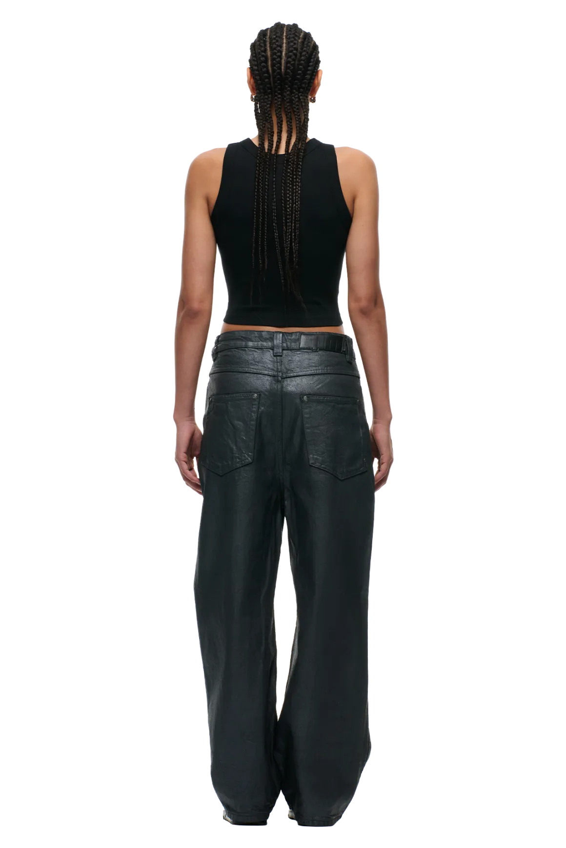 X-TRA WIDE COATED DENIM DARK CHROME