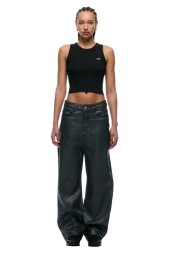X-TRA WIDE COATED DENIM DARK CHROME