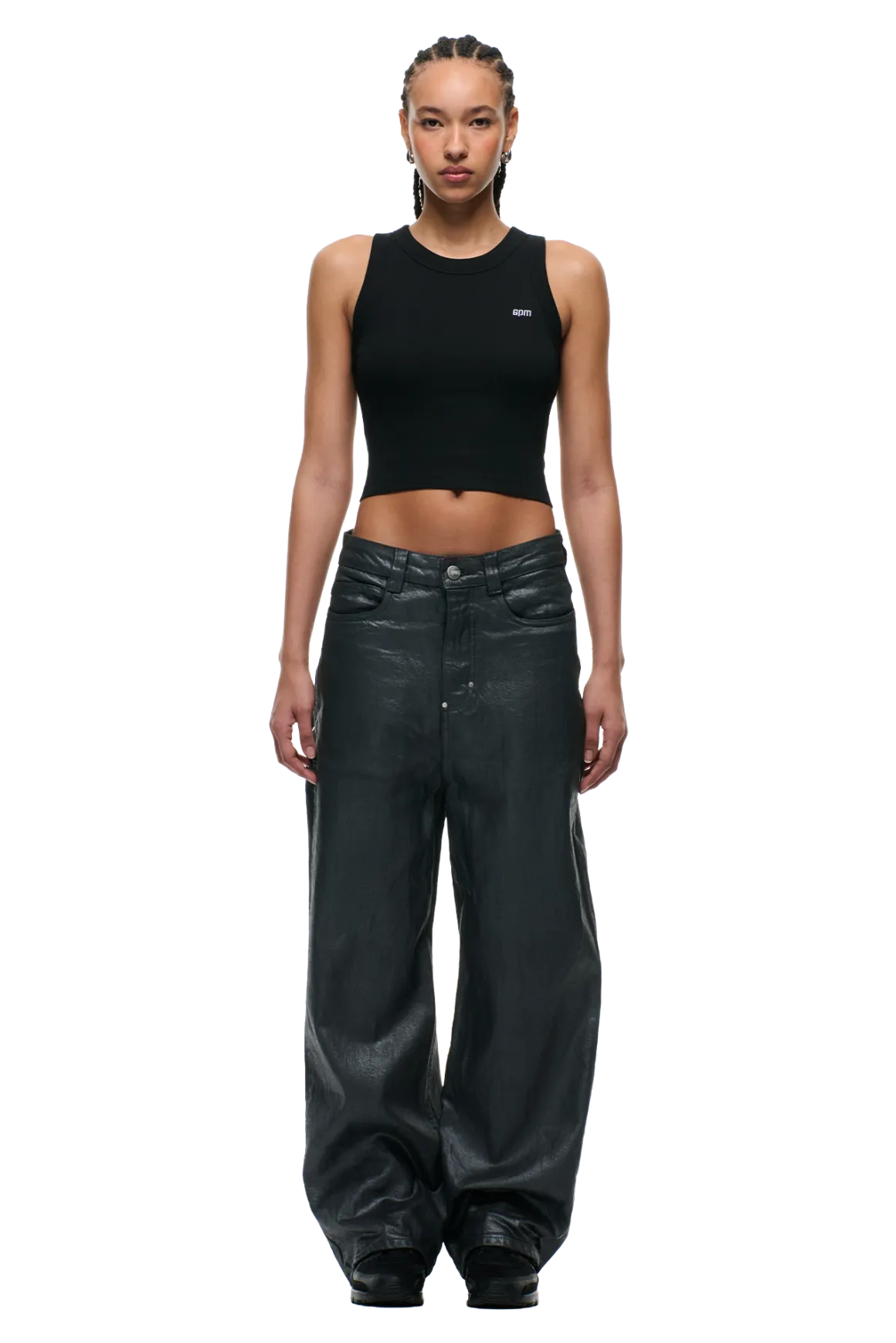 X-TRA WIDE COATED DENIM DARK CHROME