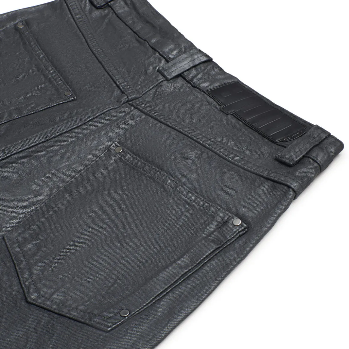 X-TRA WIDE COATED DENIM DARK CHROME