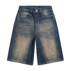 X-TRA WIDE DENIM SHORTS DARK BLUE