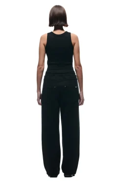 X-TRA WIDE 5-POCKET JOGGER BLACK