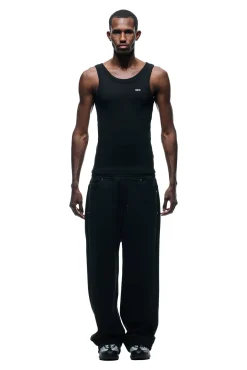 X-TRA WIDE 5-POCKET JOGGER BLACK