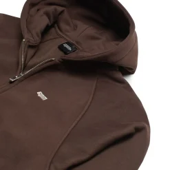ZIP HOODIE CHOCOLATE BROWN