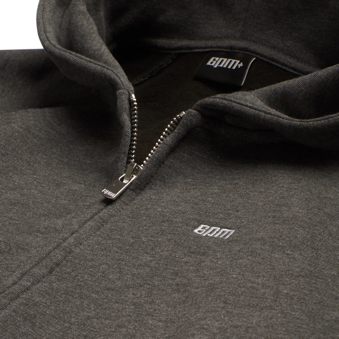 ZIP HOODIE DARK GREY MELANGE
