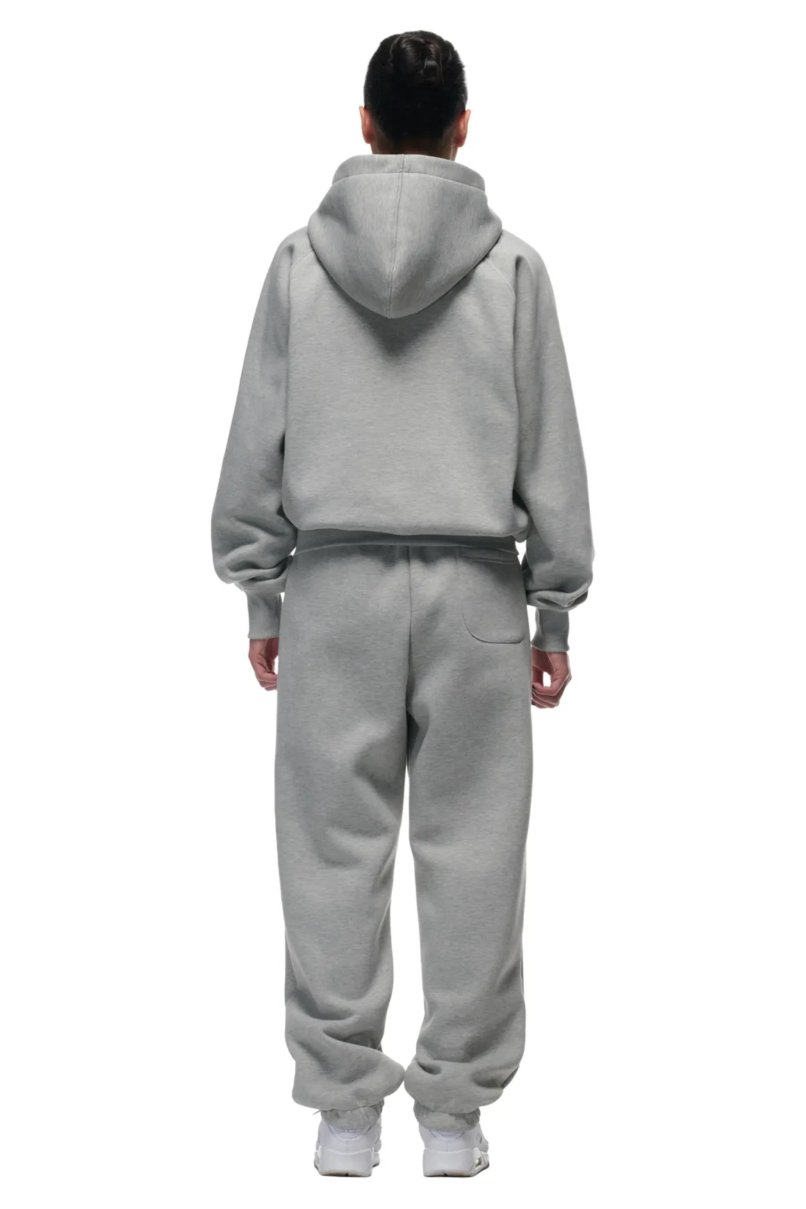 ZIP HOODIE GREY MELANGE