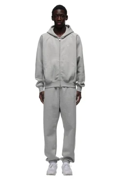 ZIP HOODIE GREY MELANGE