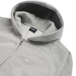ZIP HOODIE GREY MELANGE