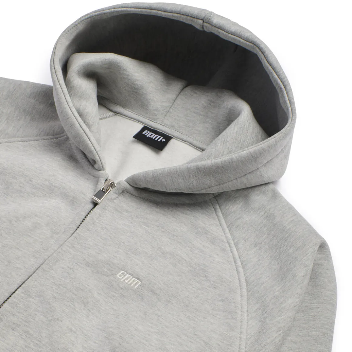 ZIP HOODIE GREY MELANGE
