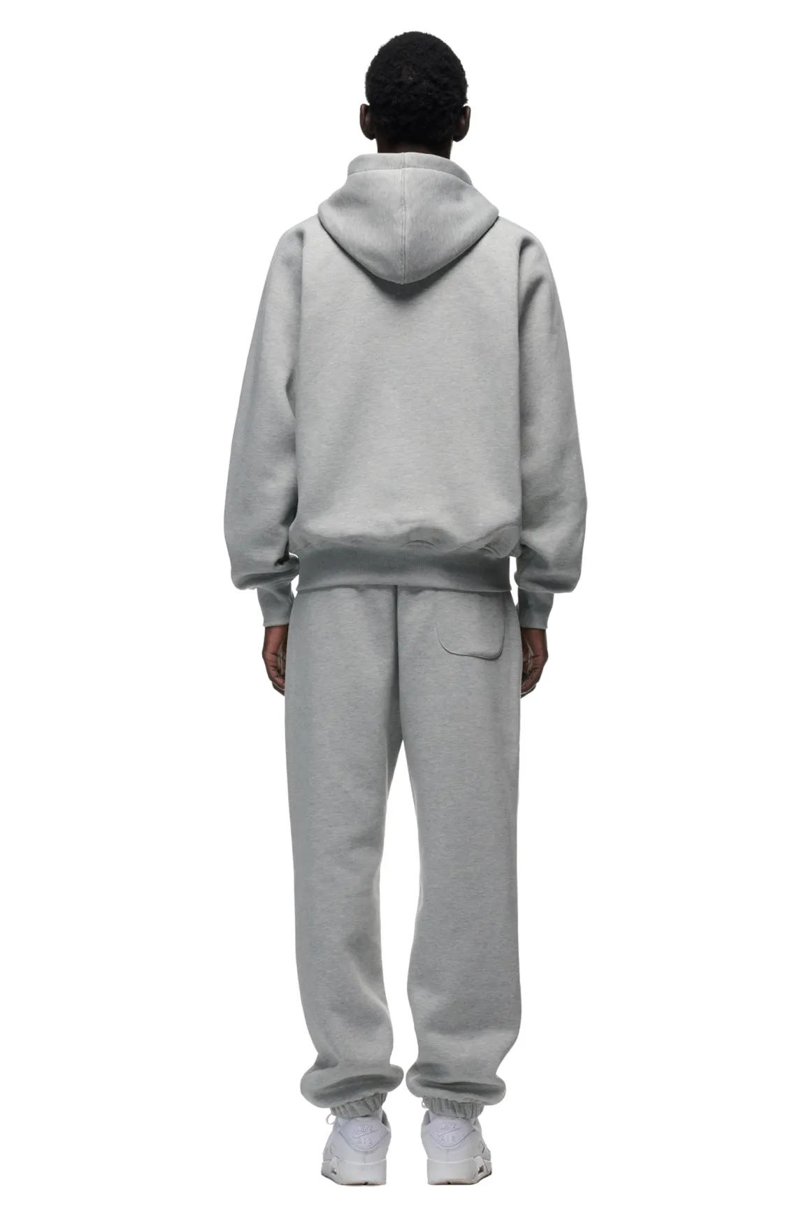 ZIP HOODIE GREY MELANGE