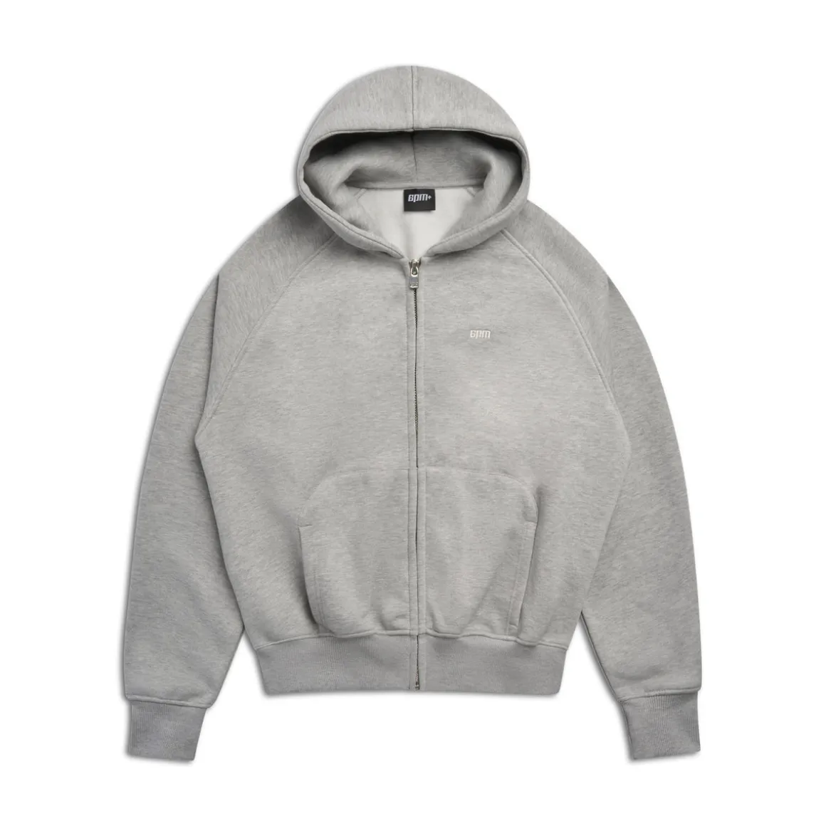 ZIP HOODIE GREY MELANGE
