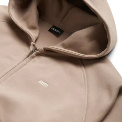 ZIP HOODIE MOCCA CREAM