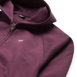 ZIP HOODIE PLUM